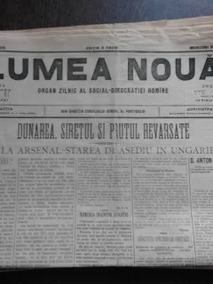 Ziarul Lumea Noua, ziar socialist,organ al P.S.D.-M.R.,Anul III, 879 miercuri 18 iunie 1897