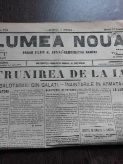 Ziarul Lumea Noua, ziar socialist,organ al P.S.D.-M.R.,Anul III,755 marti 21 Ianuarie 1897