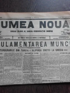 Ziarul Lumea Noua, ziar socialist,organ al P.S.D.-M.R.,Anul III,765 joi 30 Ianuarie 1897