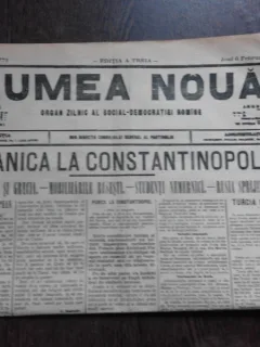 Ziarul Lumea Noua, ziar socialist,organ al P.S.D.-M.R.,Anul III,771 joi 6 februaie 1897