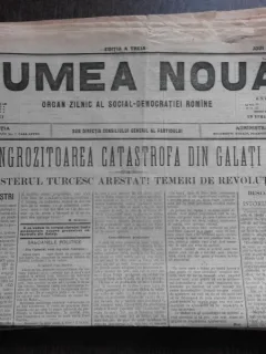 Ziarul Lumea Noua, ziar socialist,organ al P.S.D.-M.R.,Anul III,880 joi 19 iunie 1897