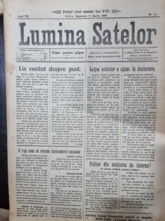 Ziarul Lumina satelor nr.11/1928