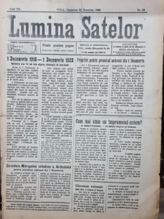 Ziarul Lumina satelor nr.48/1928