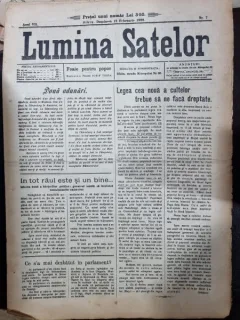 Ziarul Lumina satelor nr.7/1928
