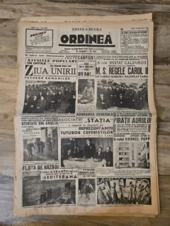 Ziarul Ordinea 24 Ianuarie 1939, Ziua Unirii