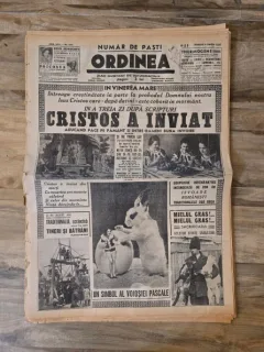 Ziarul Ordinea 8 Aprilie 1939, Pastele