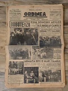 Ziarul Ordinea 9 Ianuarie 1939, Boboteaza, Carol al II-lea