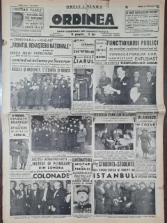 Ziarul Ordinea nr.2032/1939