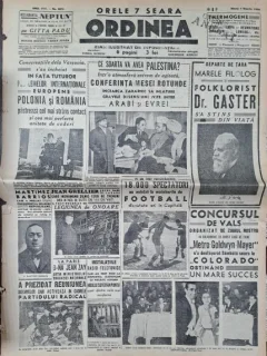 Ziarul Ordinea nr.2073/1939