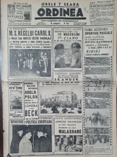 Ziarul Ordinea nr.2102/1939