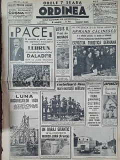 Ziarul Ordinea nr.2127/1939