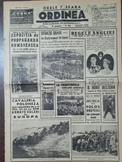 Ziarul Ordinea nr.2137/1939