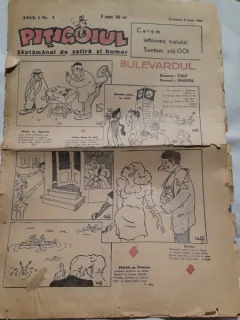 Ziarul Pitigoiul nr.3/1946  saptamanal de satira si umor