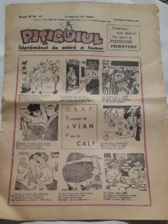 Ziarul Pitigoiul nr.45/1947  saptamanal de satira si umor
