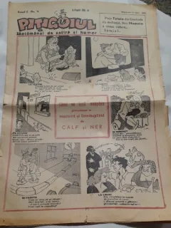 Ziarul Pitigoiul nr.9/1946  saptamanal de satira si umor