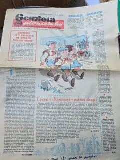 Ziarul Scanteia pionierului din 22 martie 1962