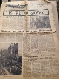 Ziarul Steagul Rosu din 11 ianuarie 1958