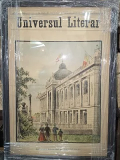 Ziarul Universul Literar nr. 40/1897 - pe coperta Noul Palat al Universitatii din Iasi– inramat