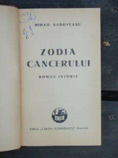 ZODIA CANCERULUI - MIHAIL SADOVEANU