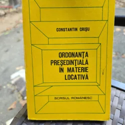 Ordonanța Președințială în materie locativă - Constantin Crișu