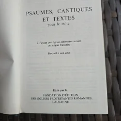 Psaumes, cantiques et textes pour le culte - Fondation d édition des Églises protestantes romandes