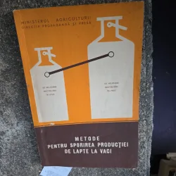 Metode pentru sporirea productiei de lapte la vaci - Ministerul Agriculturii