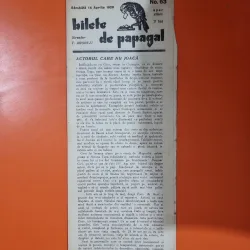 Bilete de papagal - no 63 / 14 aprilie 1928