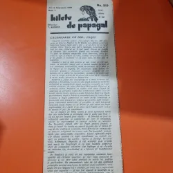 Bilete de papagal - no 315 / 14 ferbuarie 1929