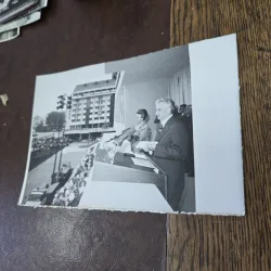 Fotografie din perioada comunista , Nicolae Ceausescu impreuna cu Elena Ceausescu