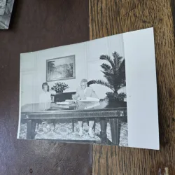 Fotografie din perioada comunista , Nicolae Ceausescu impreuna cu Elena Ceausescu