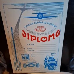 Diploma Federatia Romana De Modelism - (necompletata)