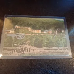 Carte postala Slănic-Moldova. O vedere generală a stațiunii turiștilor - (circulata)