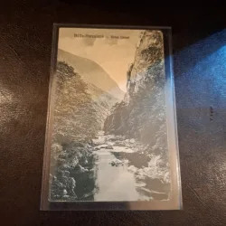 Carte postala , Baile Herculane Valea Cernei , alb negru - (circulata)