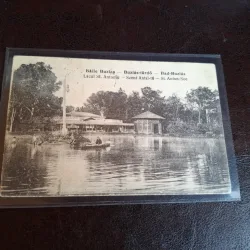 Carte postala Baile Buzias , alb negru - Necirculata