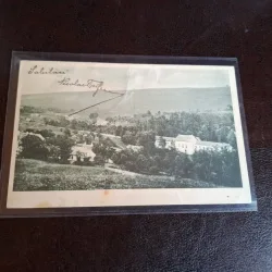 Carte postala alb negru , Baile Bazna , Sibiu - Circulata