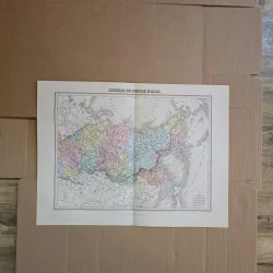 Harta Siberia sau Rusia asiatică  - Vuillemin, 1873 -