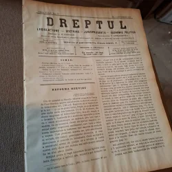 Dreptul, Revista de legislatiune, doctrina, jurisprudenta, economie politica, Anul XXXIV Nr.54 1905 - C.G.Dissescu, V.Athanasovici, Paul Negulescu, Al.Cerban, George G.Danielopolu