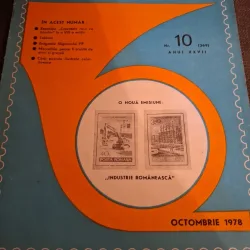 Revista Filatelia Nr.10 Octombrie 1978 Anul XXVII - Asociația Filateliștilor din Republica Socialistă România