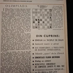 Revista Romana de Sah - Nr.10 1984 Octombrie