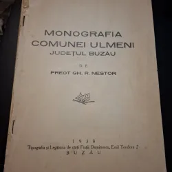 Monografia comunei Ulmeni - Preot Gh. R. Nestor