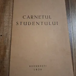 Carnetul studentului - Școala de Arhivistică