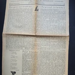 Ziarul Jurnalul Literar No. 46/Anul I - Director G. Călinescu