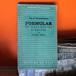 Formular de matematici și calcul - Ing. D. Dragulanescu