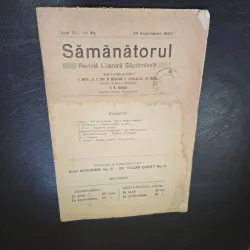Revista Samanatorul, revista literara saptamanala nr.38/1907