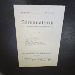 Revista Samanatorul, revista literara saptamanala nr.2/1907