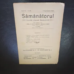 Revista Samanatorul, revista literara saptamanala nr.37/1907