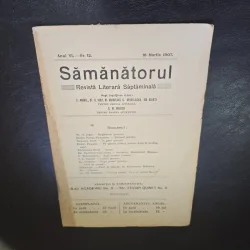 Revista Samanatorul, revista literara saptamanala nr.12/1907