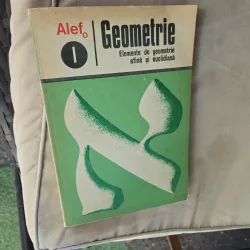 Alef. Geometrie vol.I elemente de geometrie afina si euclidiana
