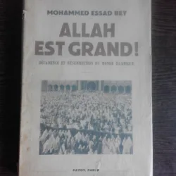 ALLAH EST GRAND! - MOHAMMED ESSAD BEY  (CARTE IN LIMBA FRANCEZA)
