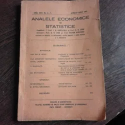 ANALELE ECONOMICE SI STATISTICE, NR.4-7/1941